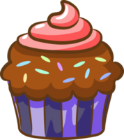 Cupcake png graphic clipart design