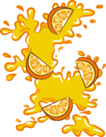 Orange png graphic clipart design