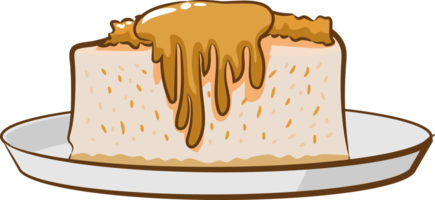 Coffee cake png graphic clipart design