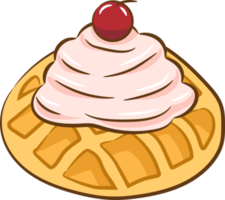 Waffle png graphic clipart design