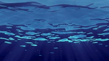 vagues de l'océan sous-marin - boucle video