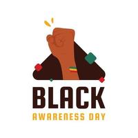 Black Awareness Day Design For International Moment vector