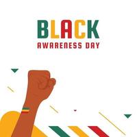 Black Awareness Day Design For International Moment vector