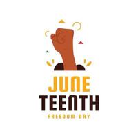 Juneteenth Freedom Day Design For International Moment vector