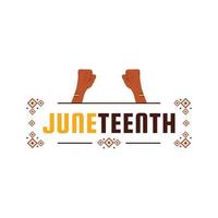 Juneteenth Freedom Day Design For International Moment vector