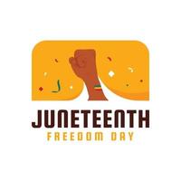 Juneteenth Freedom Day Design For International Moment vector