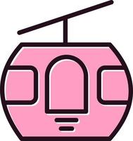 Cable Car Cabin Vector Icon