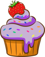 Cupcake png graphic clipart design