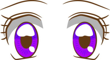 Anime eye png graphic clipart design