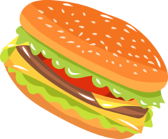 hambúrguer png design de clipart gráfico