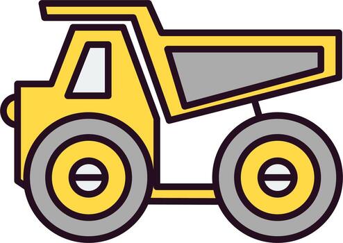 icono de vector de vagón