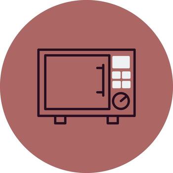 icono de vector de horno