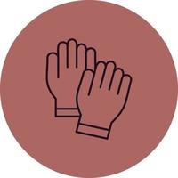 Hand gloves Vector Icon