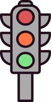 Traffic lights Vector Icon