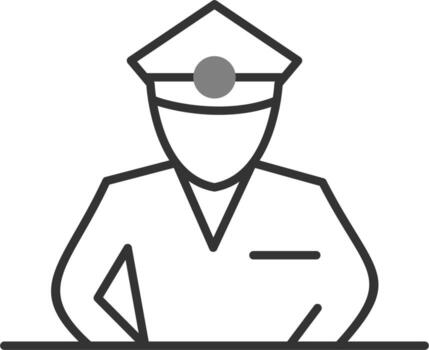 icono de vector de policía
