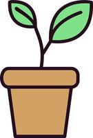 Plant pot Vector Icon