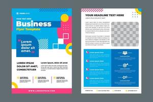 Flat Business Brochure Template vector