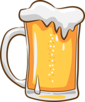 Beer mug png graphic clipart design