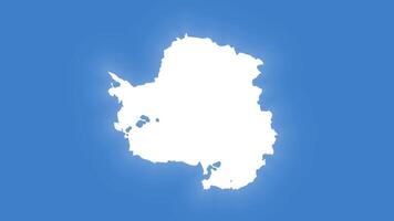 antarctica vlag animatie beweging grafisch modern ontwerp. naadloos lus video