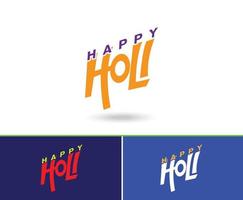 Happy Holi Greeting Background Template Vector Illustration