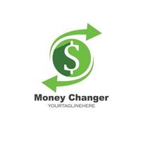 money changer  logo icon vector illustration