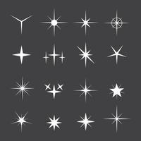 Diseño de ilustración de vector de estrella de luz brillante