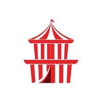 vector de plantilla de logotipo de carpa de circo
