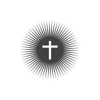 diseño de ilustración de vector de icono de cruz
