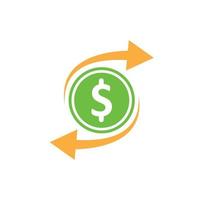 money changer  logo icon vector illustration