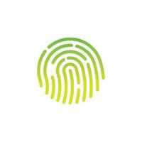 fingerprint logo icon illustration vector template