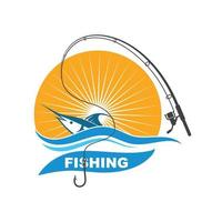 fishing logo icon  vector illustration