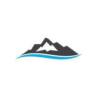 High Mountain icon Logo vector illustration design