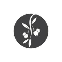 olive logo icon vector illustration