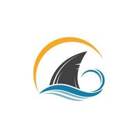 shark fin icon vector illustration design