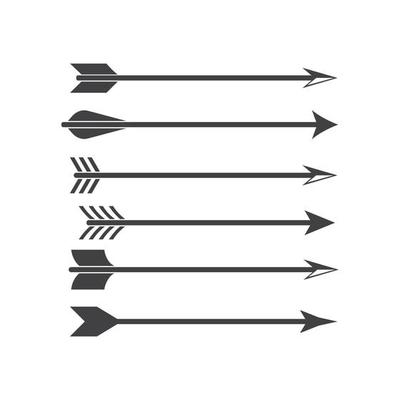 Arrow archery icon vector illustration Logo Template