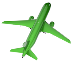 Airplane isolated on transparent background. 3d rendering - illustration png