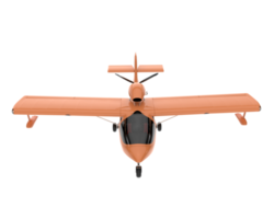 Airplane isolated on transparent background. 3d rendering - illustration png