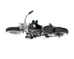 Motorrad isoliert auf transparentem Hintergrund. 3D-Rendering - Abbildung png