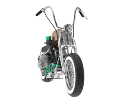 motocicleta aislada sobre fondo transparente. Representación 3d - ilustración png