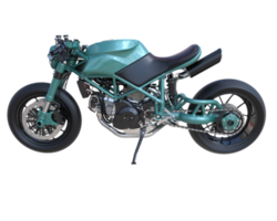 motocicleta aislada sobre fondo transparente. Representación 3d - ilustración png