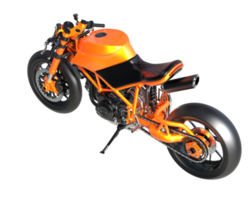 moto isolée sur fond transparent. rendu 3d - illustration png