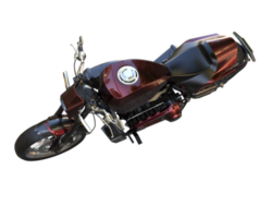 Motorrad isoliert auf transparentem Hintergrund. 3D-Rendering - Abbildung png