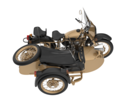 motocicleta aislada sobre fondo transparente. Representación 3d - ilustración png