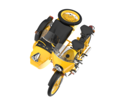 Motorrad isoliert auf transparentem Hintergrund. 3D-Rendering - Abbildung png