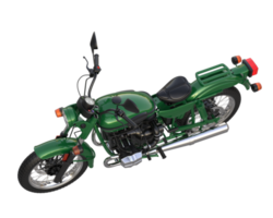 moto isolée sur fond transparent. rendu 3d - illustration png