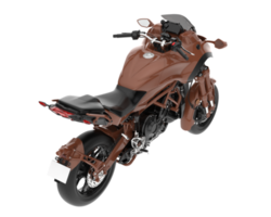 Motorcycle isolated on transparent background. 3d rendering - illustration png