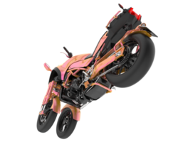 Motorcycle isolated on transparent background. 3d rendering - illustration png