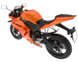 Motorcycle isolated on transparent background. 3d rendering - illustration png