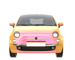 City car isolated on transparent background. 3d rendering - illustration png