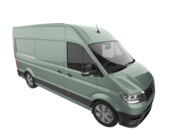 Cargo van isolated on transparent background. 3d rendering - illustration png